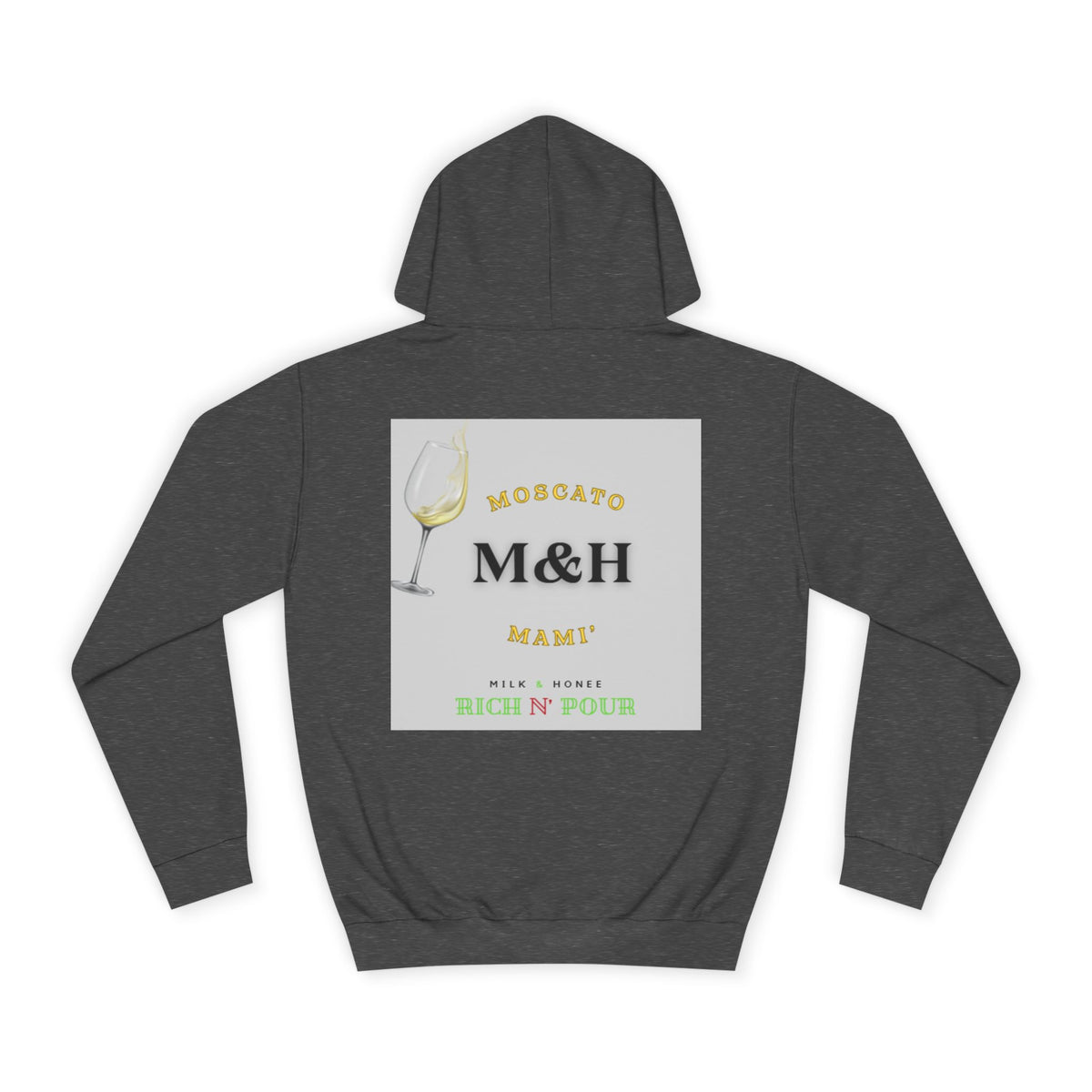 Wine Club Hoodie — "M&H Moscato" Graphic College Pullover