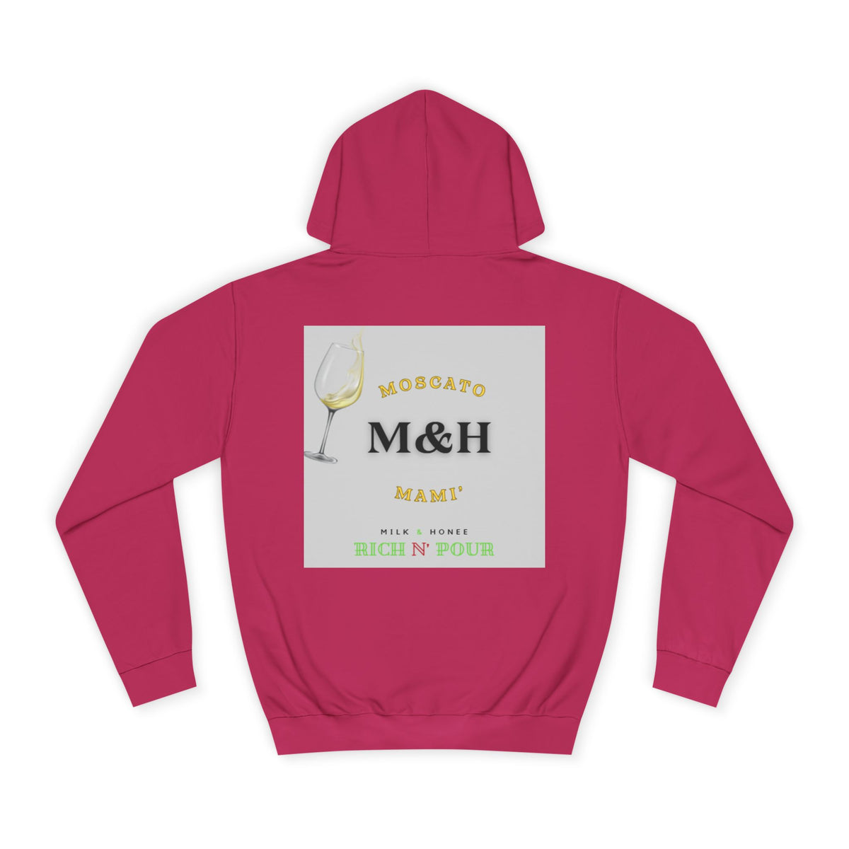 Wine Club Hoodie — "M&H Moscato" Graphic College Pullover
