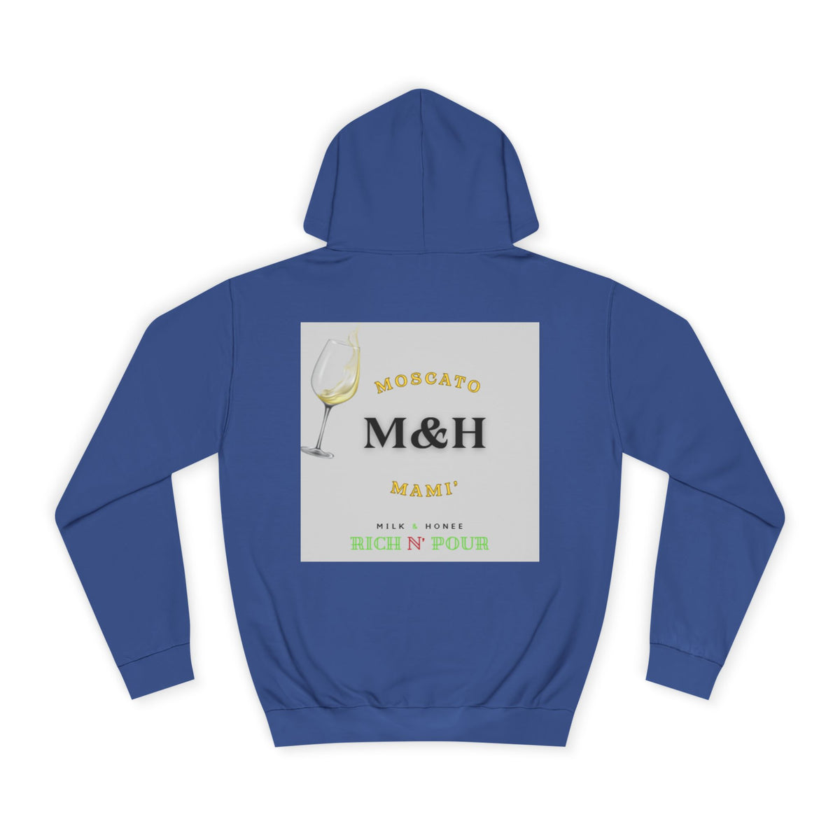 Wine Club Hoodie — "M&H Moscato" Graphic College Pullover