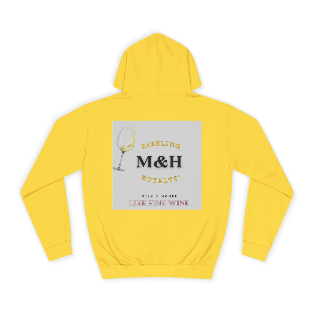 Wine Club Hoodie — "M&H Ries" Graphic College Pullover