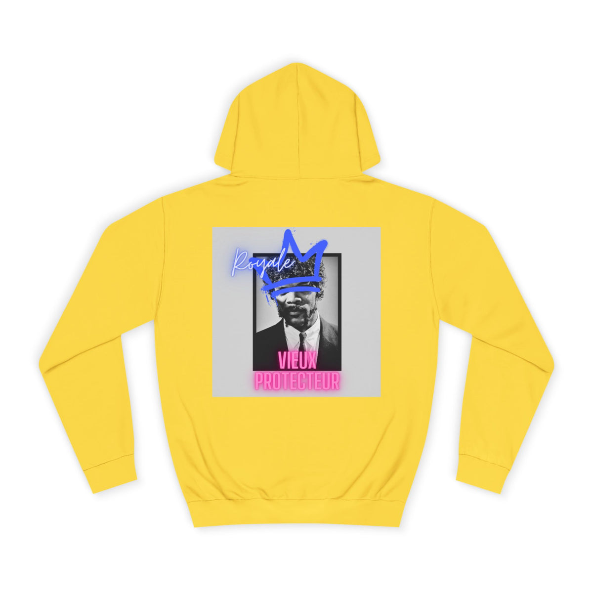 College Hoodie — Retro Neon 'Royale' Graphic Pullover
